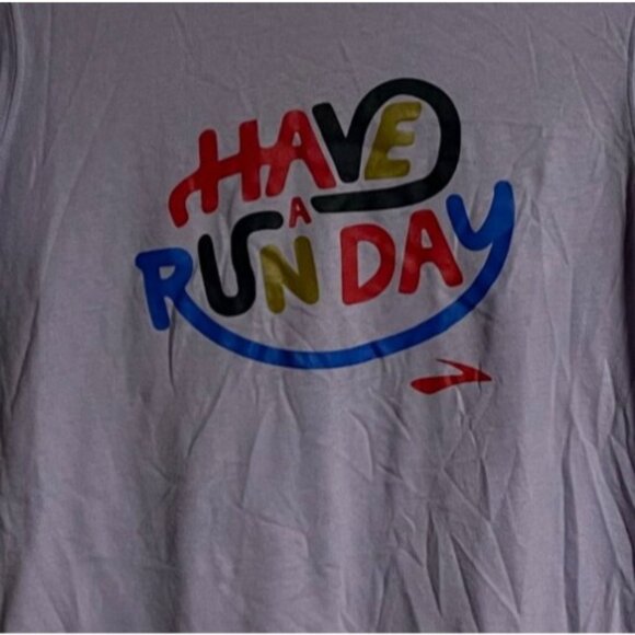 Brooks Have A Run Day Womens Purple Graphic T-Shirt Size S Running Athleisure - Picture 2 of 6